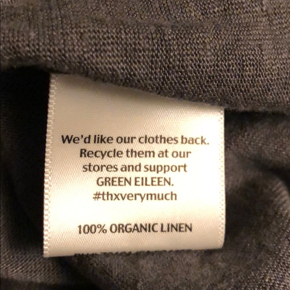 Eileen Fisher Silver Metallic Linen Tank Top Sz S - Picture 7 of 8